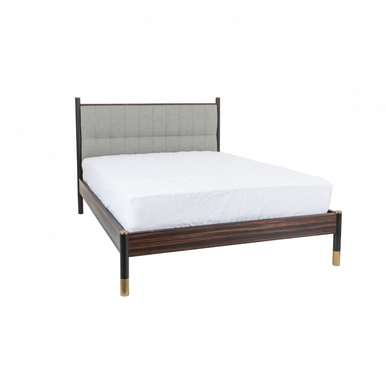 Bali Grey Wooden Bed