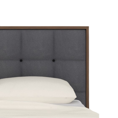 Calla Bed in Walnut/Grey King