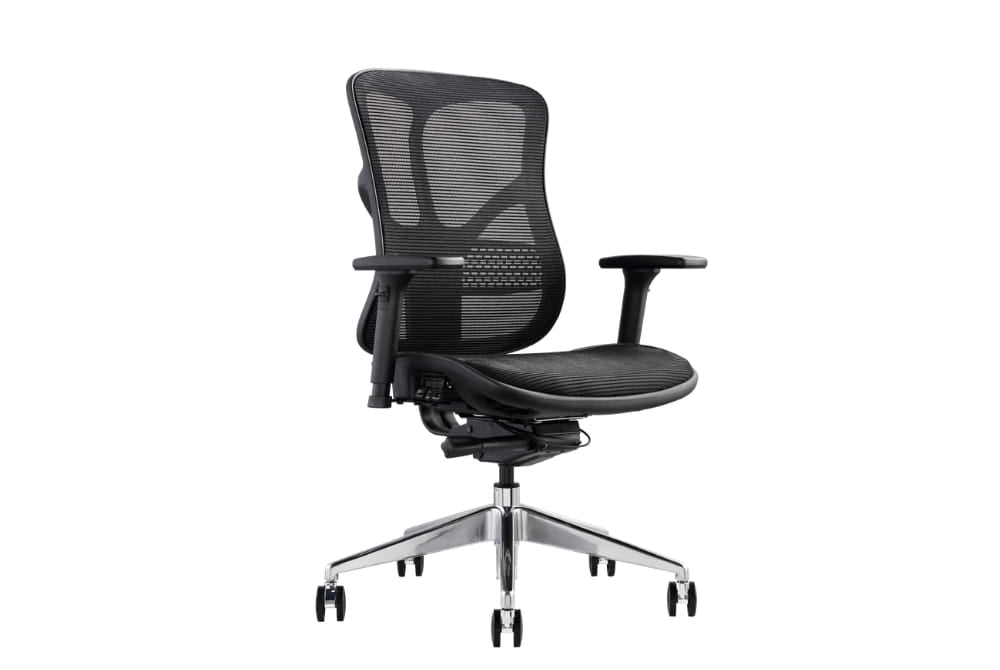 Hood F94 Ergonomic Chair - Fabric & Mesh Upholstered Office Chair