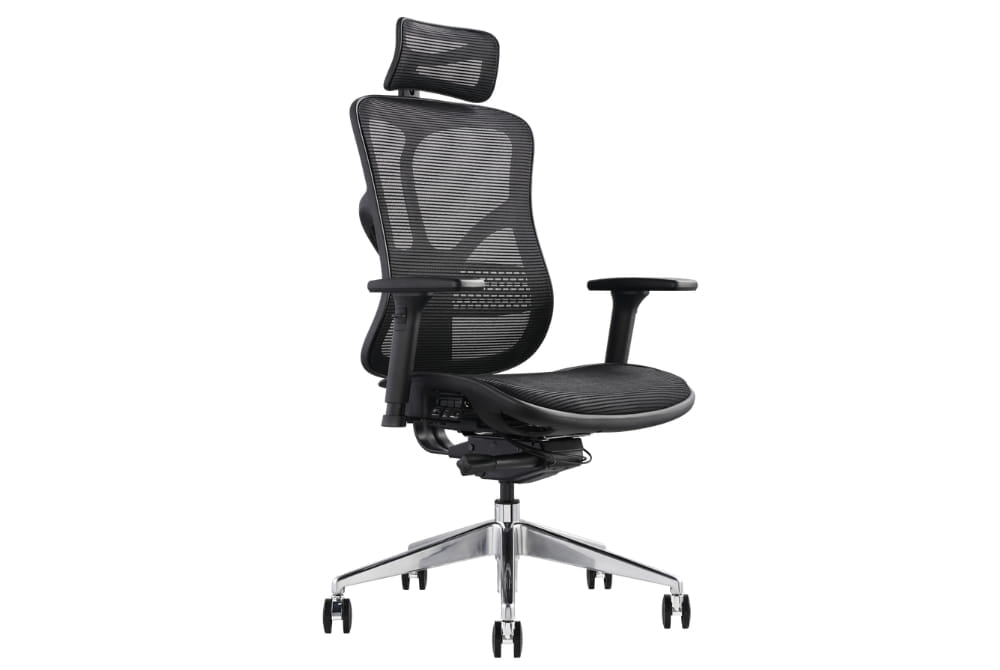 Hood F94 Ergonomic Chair - Fabric & Mesh Upholstered Office Chair