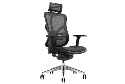 Hood F94 Ergonomic Chair - Fabric & Mesh Upholstered Office Chair