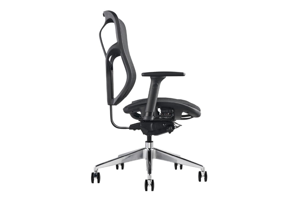 Hood F94 Ergonomic Chair - Fabric & Mesh Upholstered Office Chair