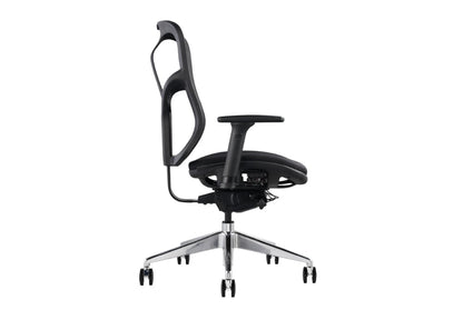 Hood F94 Ergonomic Chair - Fabric & Mesh Upholstered Office Chair