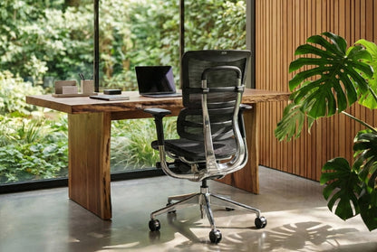 Hood i29 Ergonomic Chair - Fabric & Mesh Upholstered Office Chair