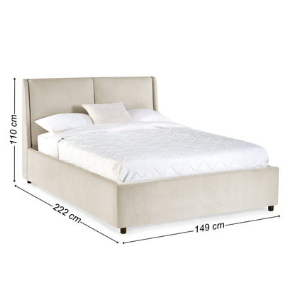 Maddock Beige Ottoman Bed