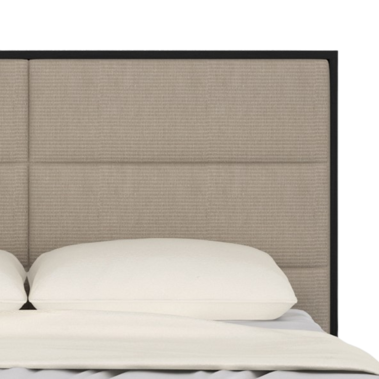 Orchid Bed in Wenge with Beige Fabric Single