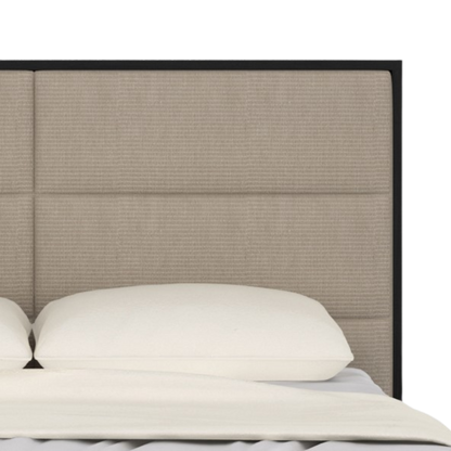 Orchid Bed in Wenge with Beige Fabric Single