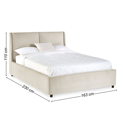 Maddock Beige Ottoman Bed