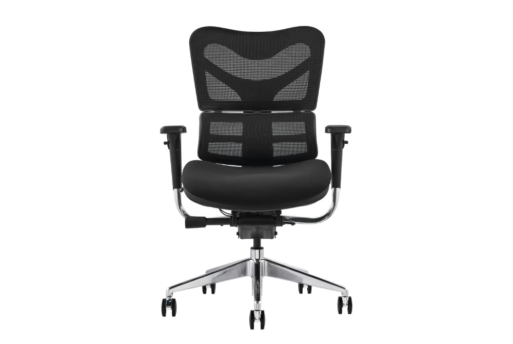 Hood V46 Ergonomic Chair - Fabric & Mesh Upholstered Office Chair
