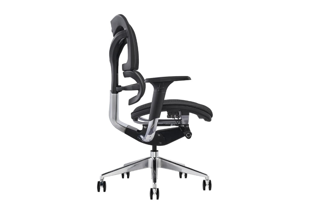 Hood V46 Ergonomic Chair - Fabric & Mesh Upholstered Office Chair