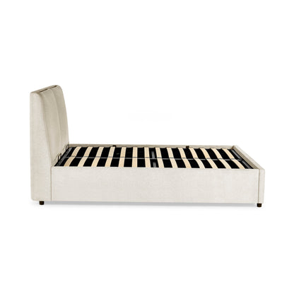Maddock Beige Ottoman Bed