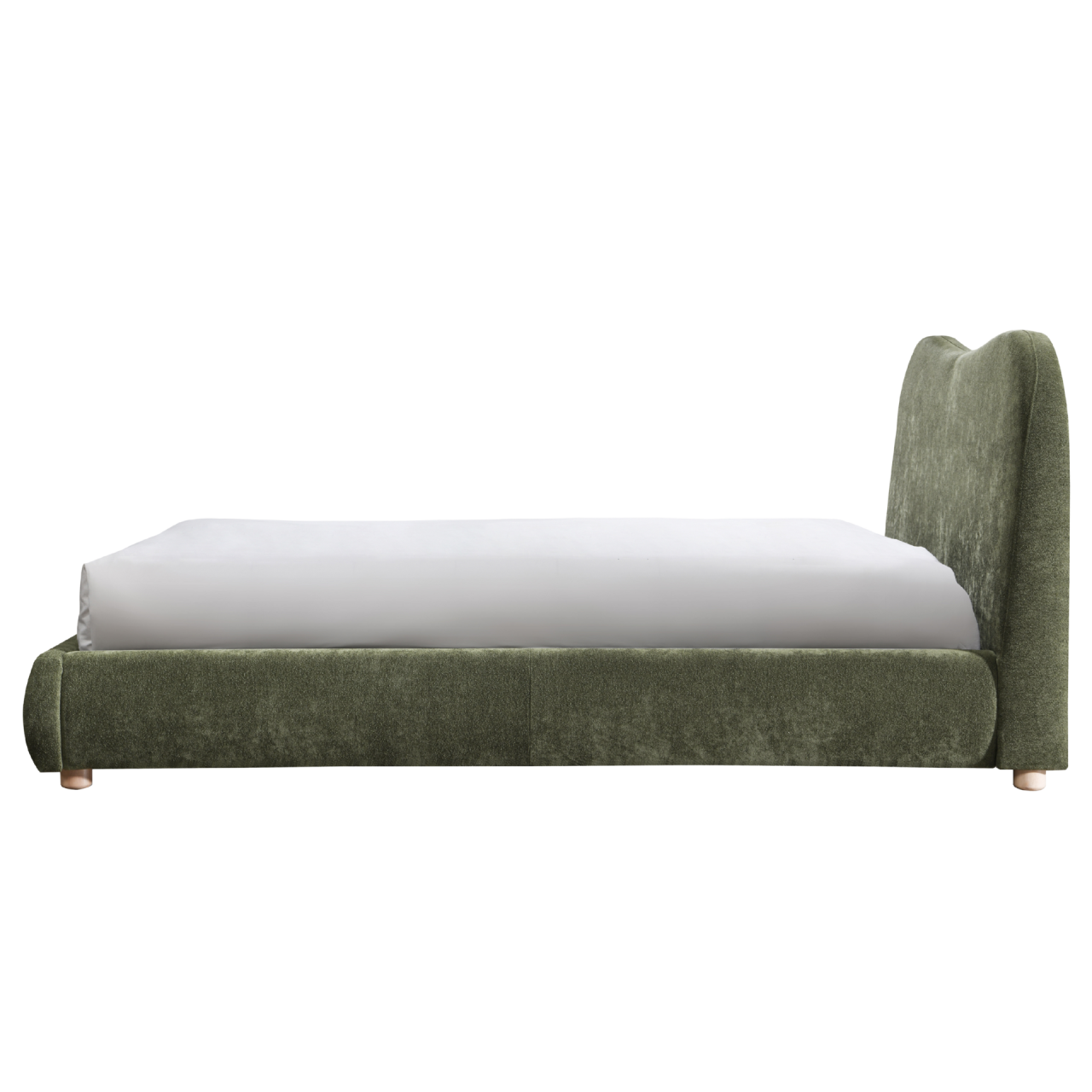 Wave Bed in Olive King Size
